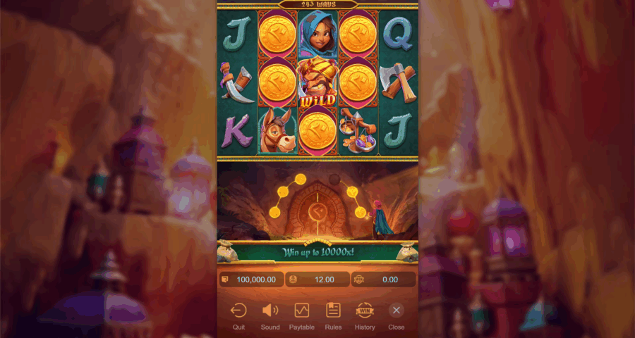 Alibaba's Cave of Fortune Base Game Play