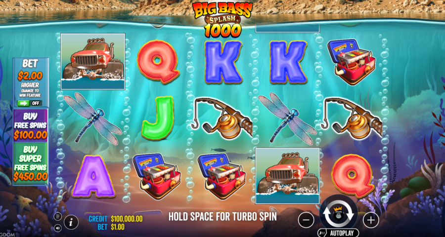 Big Bass Splash 1000 Base Game